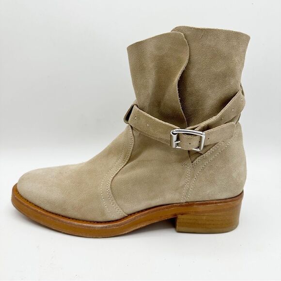 Allsaints Carla Suede Stud Strap Buckle Ankle‎ Boot Women's Size US 8.5 $380 - Picture 15 of 15
